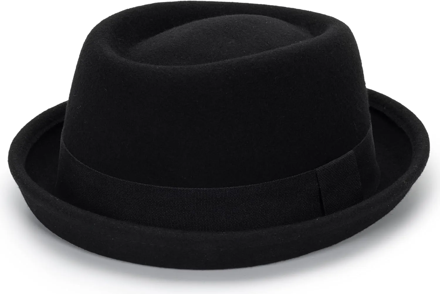 1920s Porkpie-Hat Boater-Fedora-for Men - Wool-Felt-Bowler-Derby-Hat for Women Man (Size:S/M)