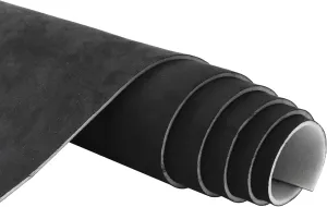 96" L × 60" W Black Suede Headliner Fabric with 3.5mm Foam Backing Material Automotive Interior Roof Replacement Material