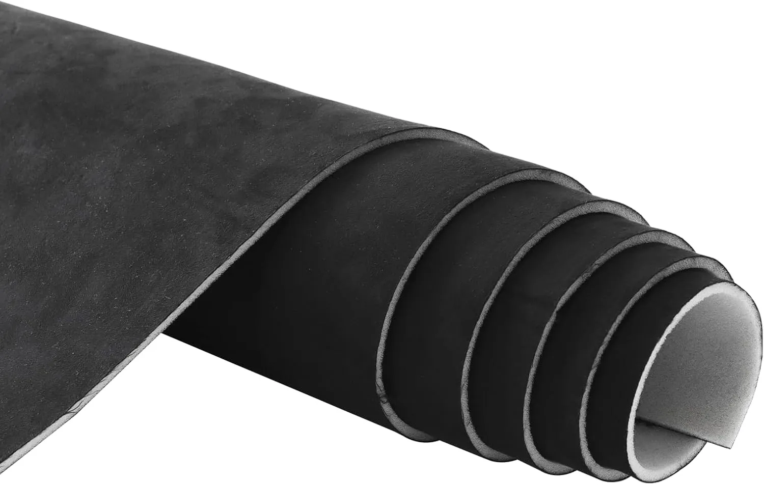 96" L × 60" W Black Suede Headliner Fabric with 3.5mm Foam Backing Material Automotive Interior Roof Replacement Material