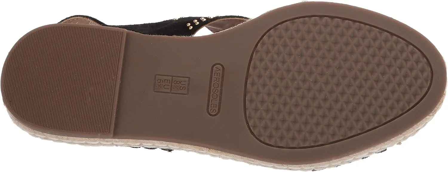 Aerosoles - Women's Espresso Sandal - Open Toed Boho Shoe with Memory Foam Footbed