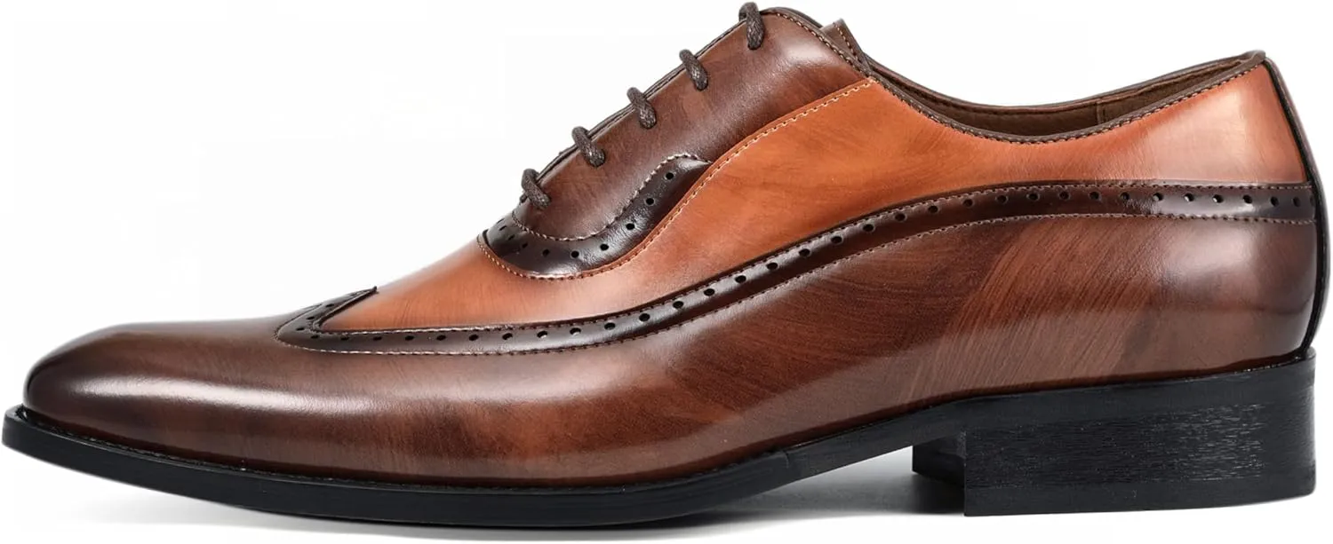 Amali Piedmont - Mens Dress Shoes - Oxford Shoes for Men - Tuxedo Shoes - Lace Up Mens Casual Dress Shoes