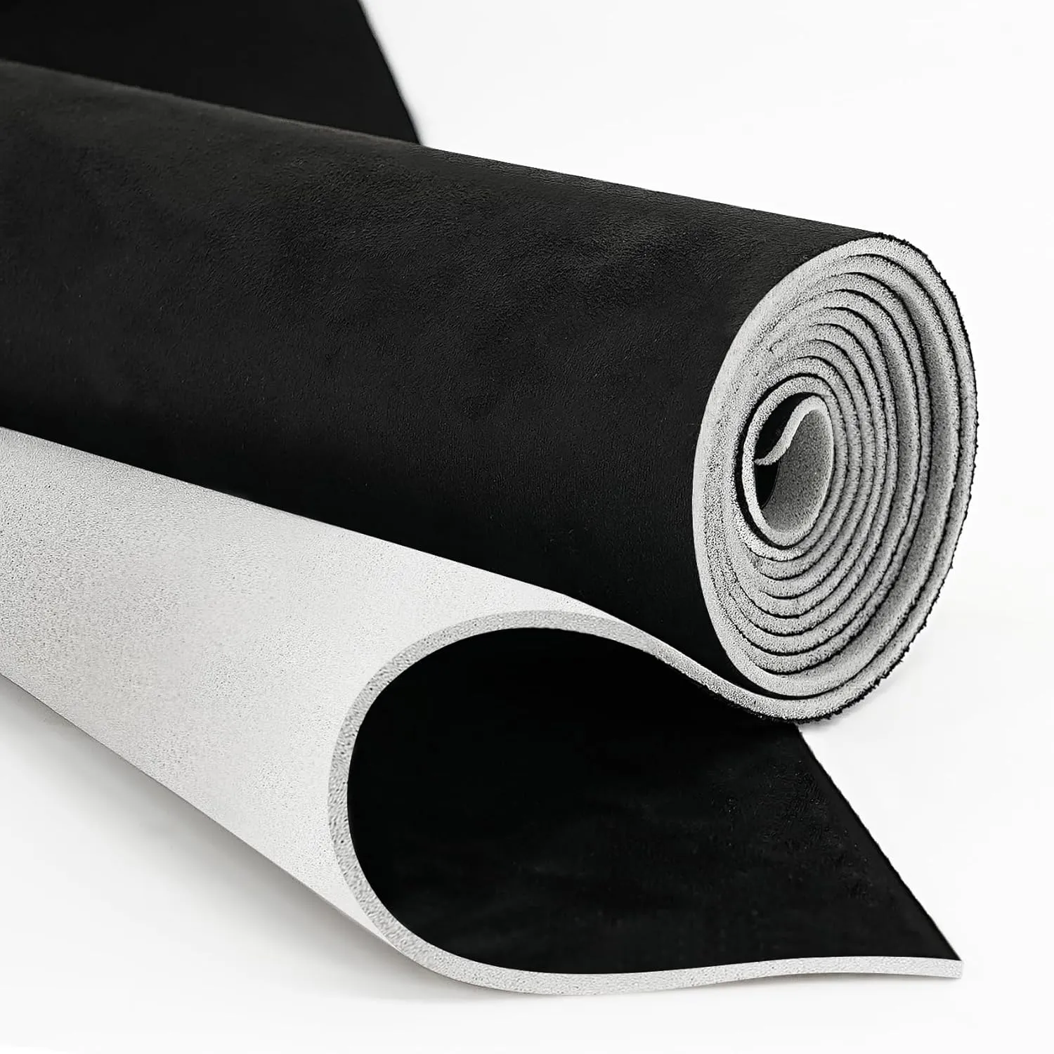 Automotive Suede Headliner Fabric with 3mm Foam Backing Material - Micro-Suede Headliner Flame Retardant Fabric for Home/DIY/Car Replacement/Repair (Black, 60x60in)
