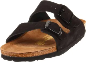 Birkenstock Women's SFB Arizona Black Suede S/Fb
