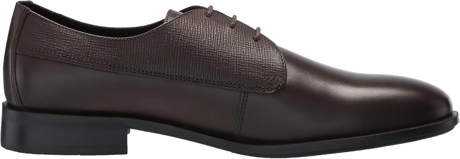 BOSS Men's Colby Mixed Leather Lace Up Derby Dress Shoe Oxford