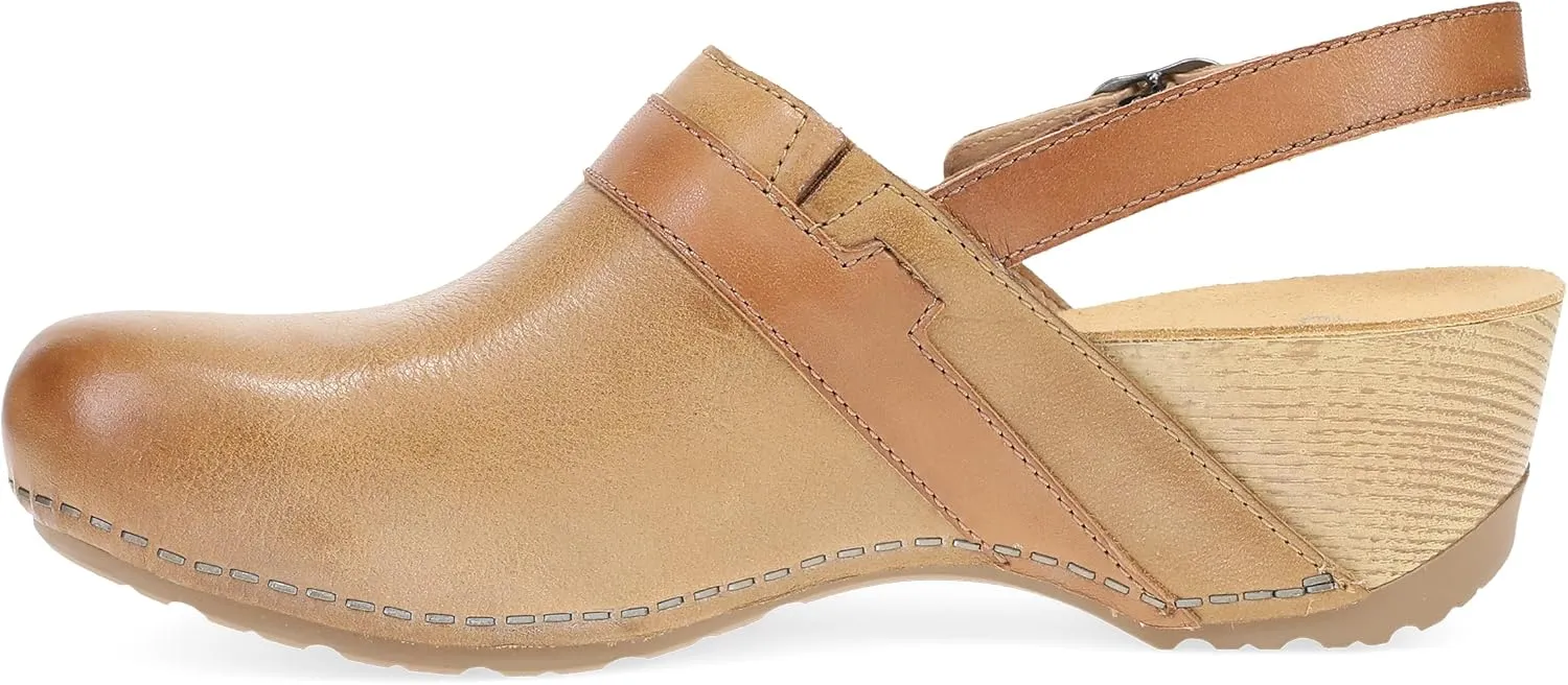 Dansko Tammy Stylish Heel-Strap Mule Clog for Women - Cushioned PU Footbed for All-Day Support and Long-Lasting Wear