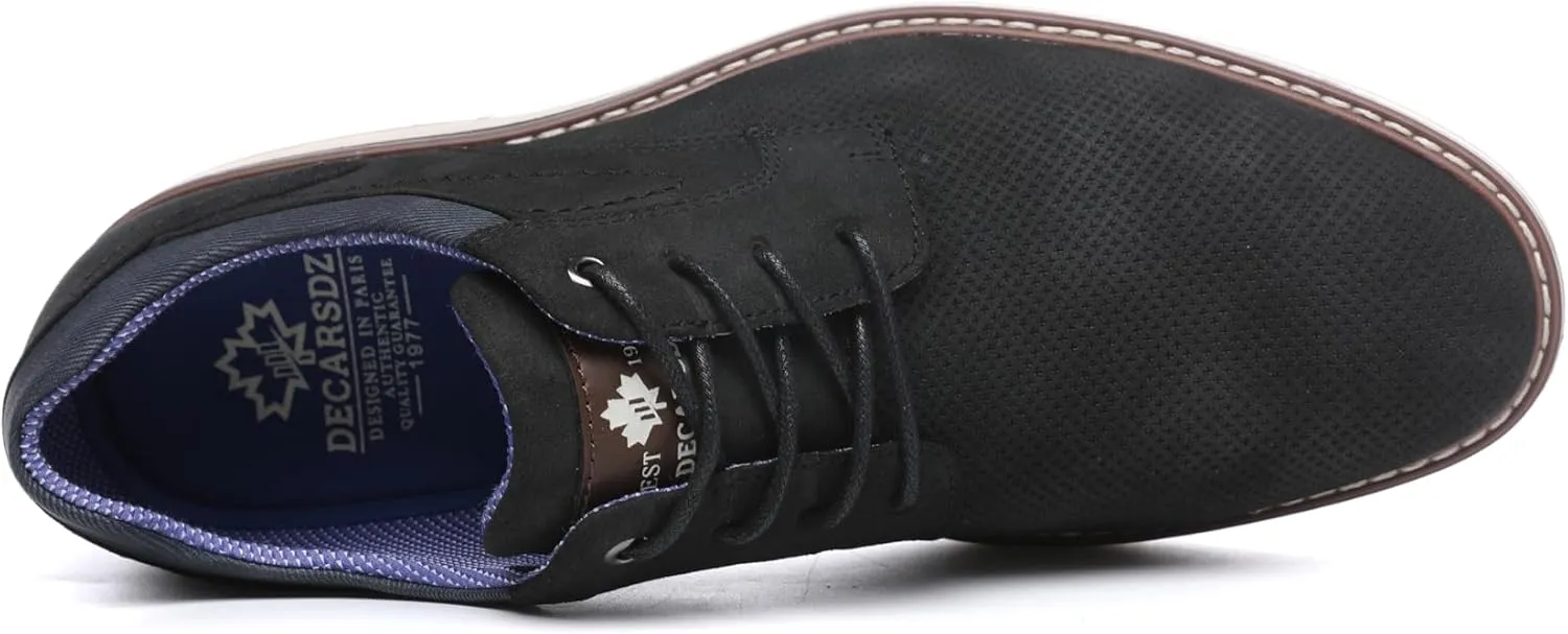 DECARSDZ Mens Dress Shoes Casual Oxford Shoes Business Formal Shoes Use for Business Social Gatherings Wedding Travel
