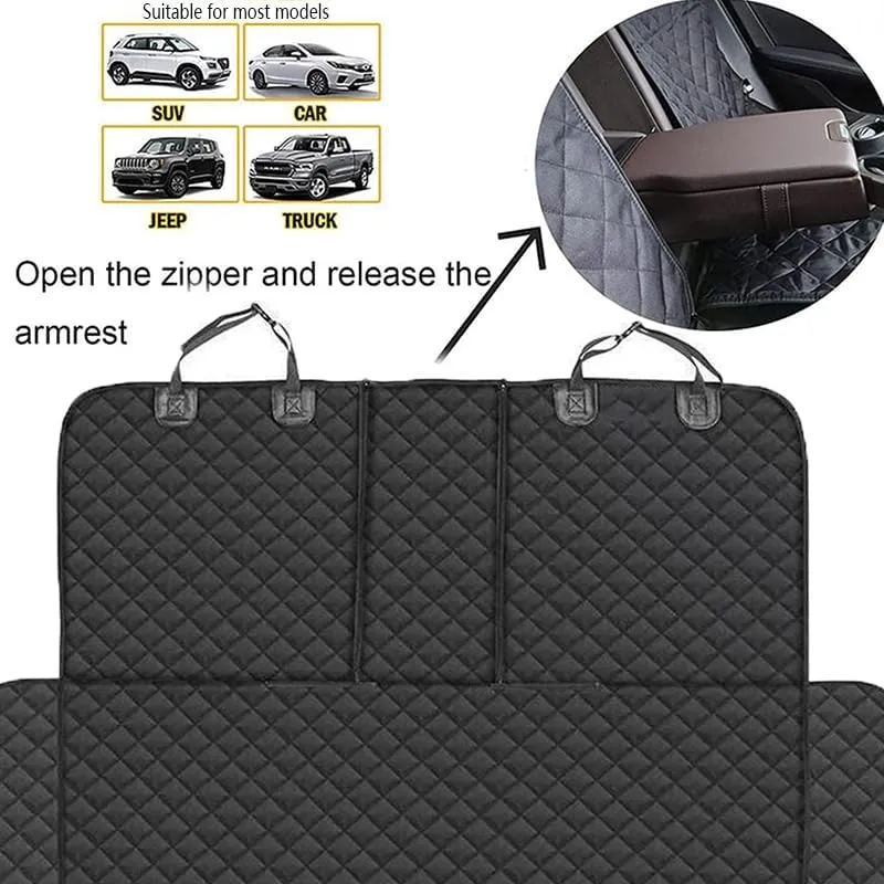 Dog Car Seat Cover for Mazda Biante, Car Dog Seat Cover for Back Seat Waterproof Dog Seat Cover with Side Flaps Scratchproof Car Seat Protector for Dogs Accessories,D