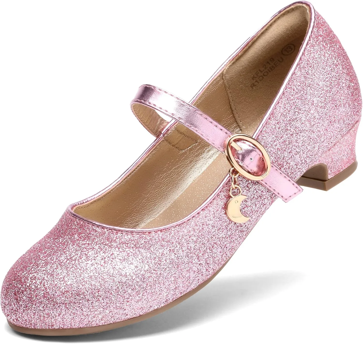 DREAM PAIRS Girls Mary Jane Low Heel Princess Flower Wedding Party Pump Dress Shoes