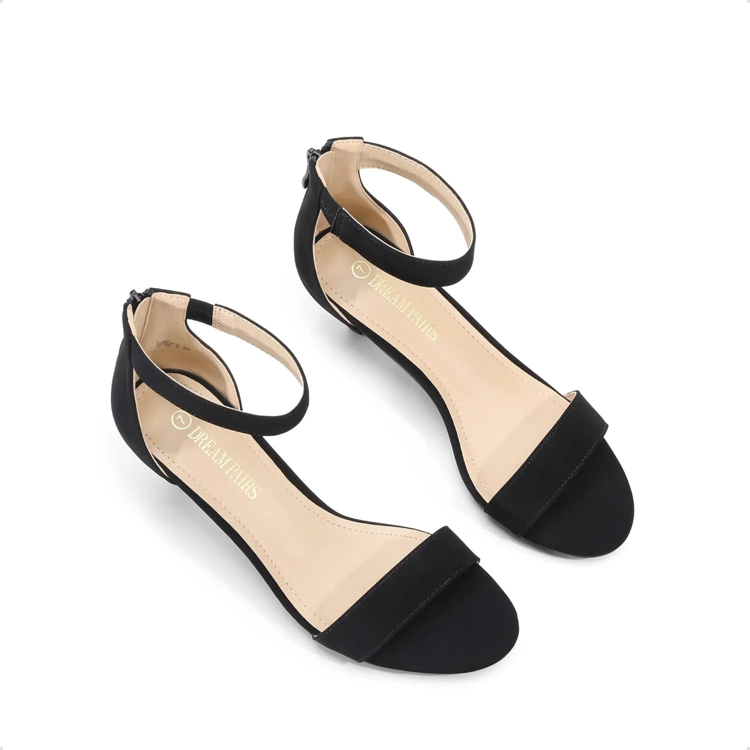 DREAM PAIRS Women's Fiona Fashion Stilettos Open Toe Pump Heeled Sandals