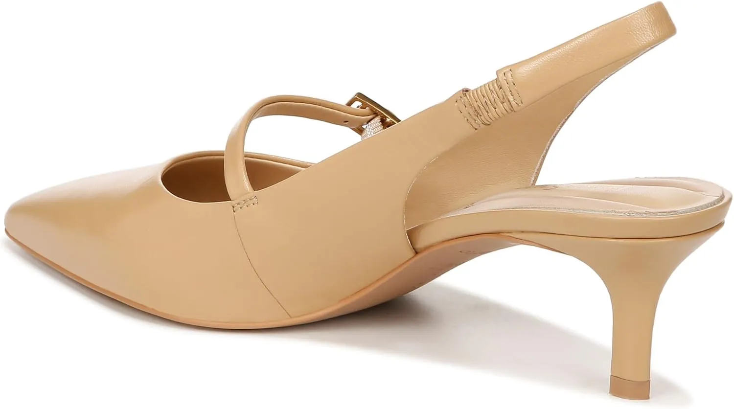 Franco Sarto Women's Khloe Pointed Toe Slingback Kitten Heel Pump