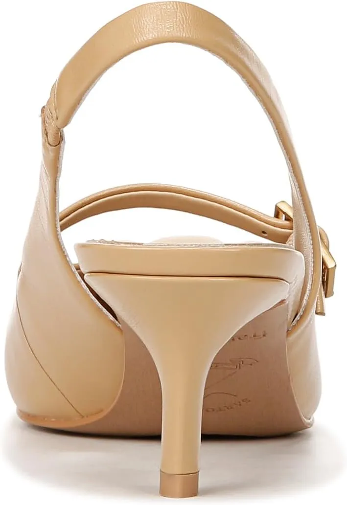Franco Sarto Women's Khloe Pointed Toe Slingback Kitten Heel Pump