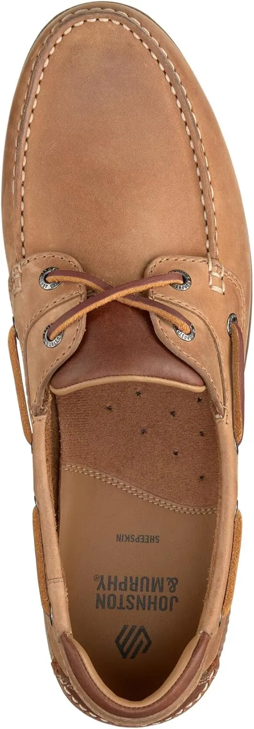 Johnston & Murphy Men’s Ventura Boat and Deck Shoes, Men’s Slip On Shoes, Moccasins for Men