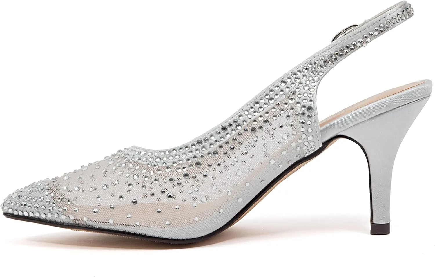 Lola Embellished Pointed Toe Slingback Pump
