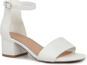 LONDON FOG Women's Nikki Low Two Piece Block Heel Dress Shoe Ladies Ankle Strap Pump Sandal