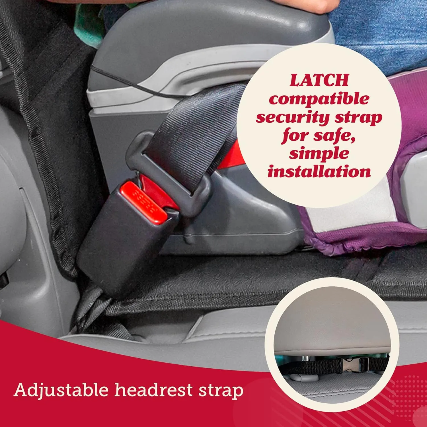 Lusso Gear Car Seat Protector with Thick Padding - Baby Cover with 2 Mesh Storage Pockets - Waterproof Tan Seat, Non-Slip Backing - Car Accessories - Carseat Cover