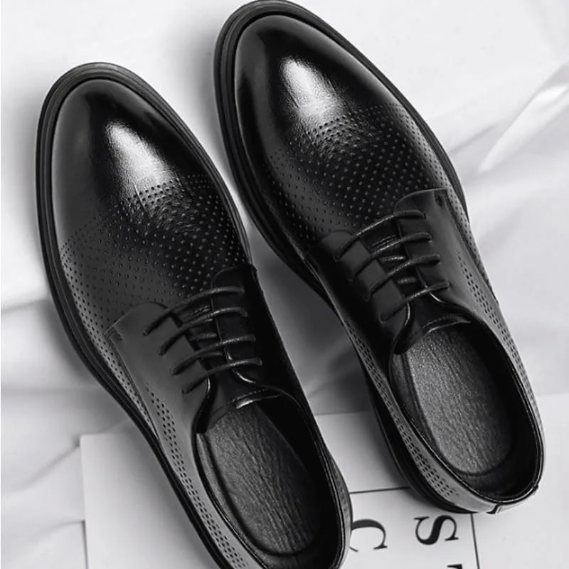 Men's Dress Shoes Breathable Mesh Sneakers Comfort Breathable Slip On Hollow Sandals Walking Shoes