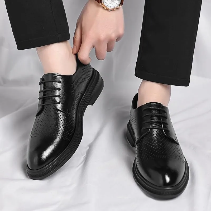 Men's Dress Shoes Breathable Mesh Sneakers Comfort Breathable Slip On Hollow Sandals Walking Shoes