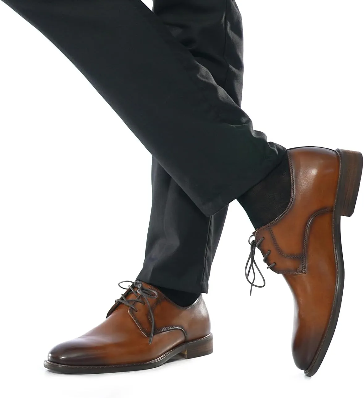 Mens Leather Double Monk Strap Loafer