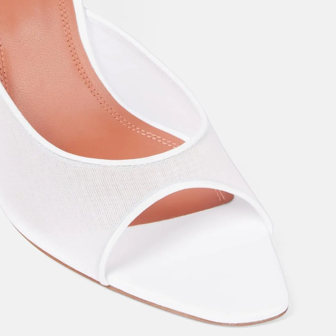 Mesh Heels Mules for Women Peep Open Toe Backless Stiletto Heel Sandals Party Dress Slip-on Lace Heeled Mule