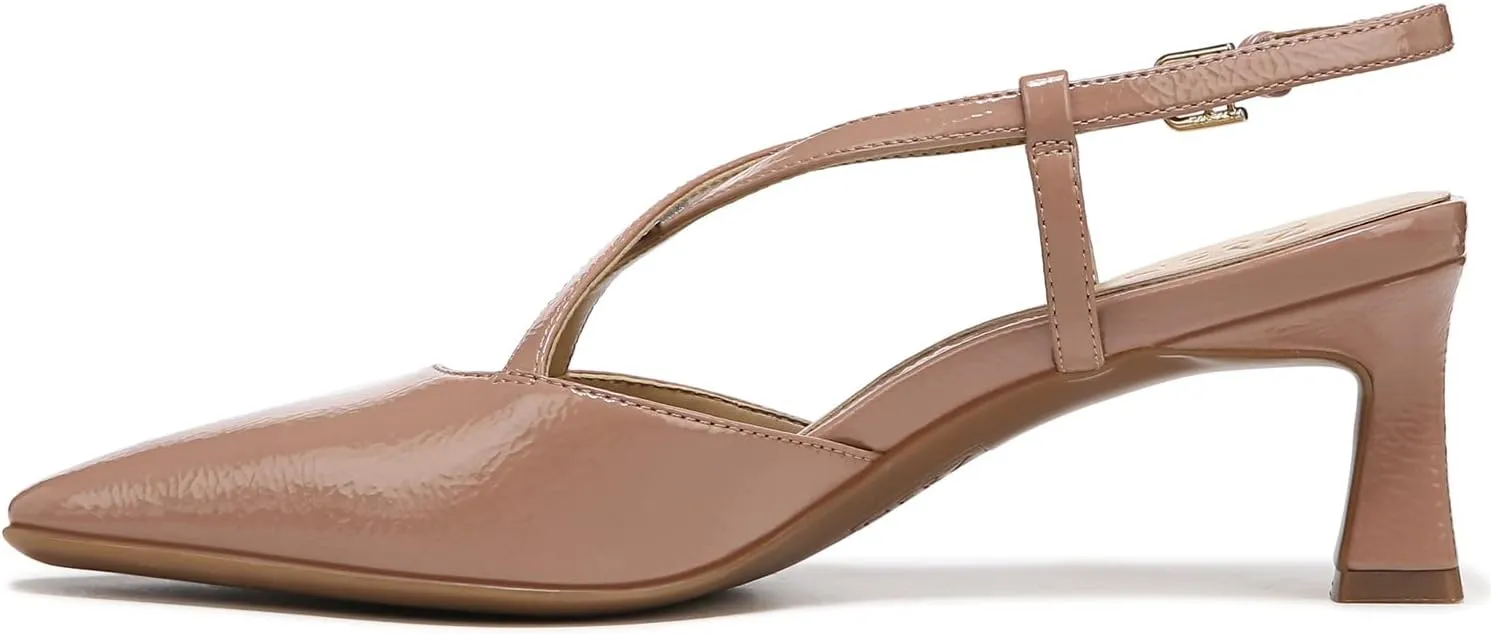 Naturalizer Women's Tahira Strappy Slingback Low Heel Pointed Toe Pump