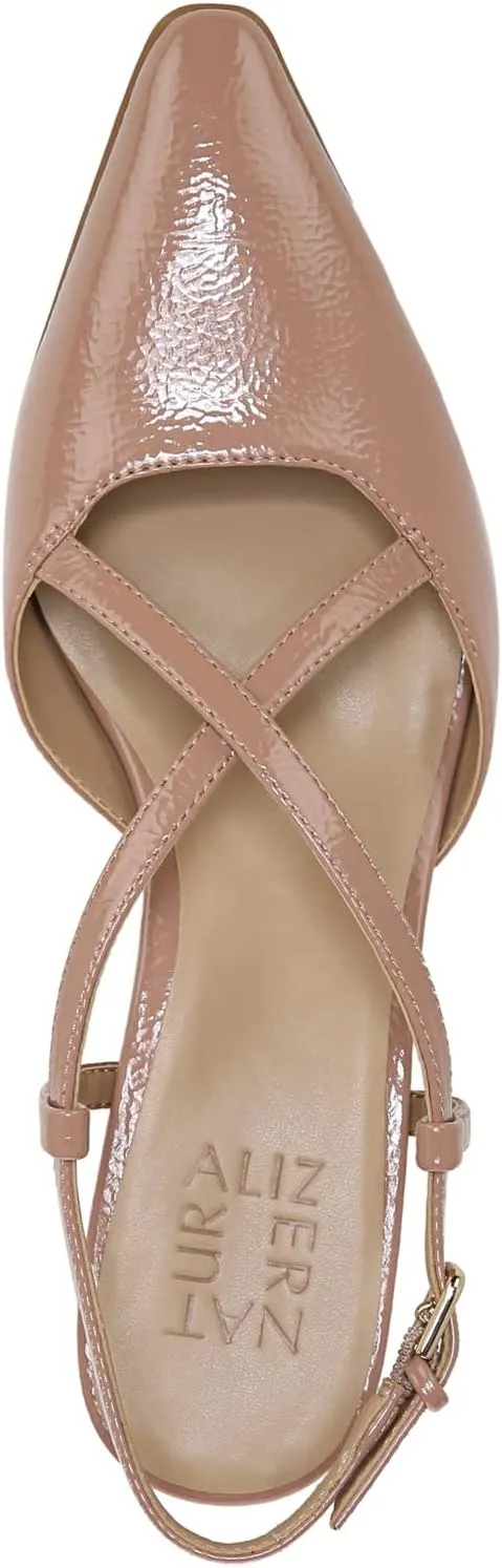Naturalizer Women's Tahira Strappy Slingback Low Heel Pointed Toe Pump
