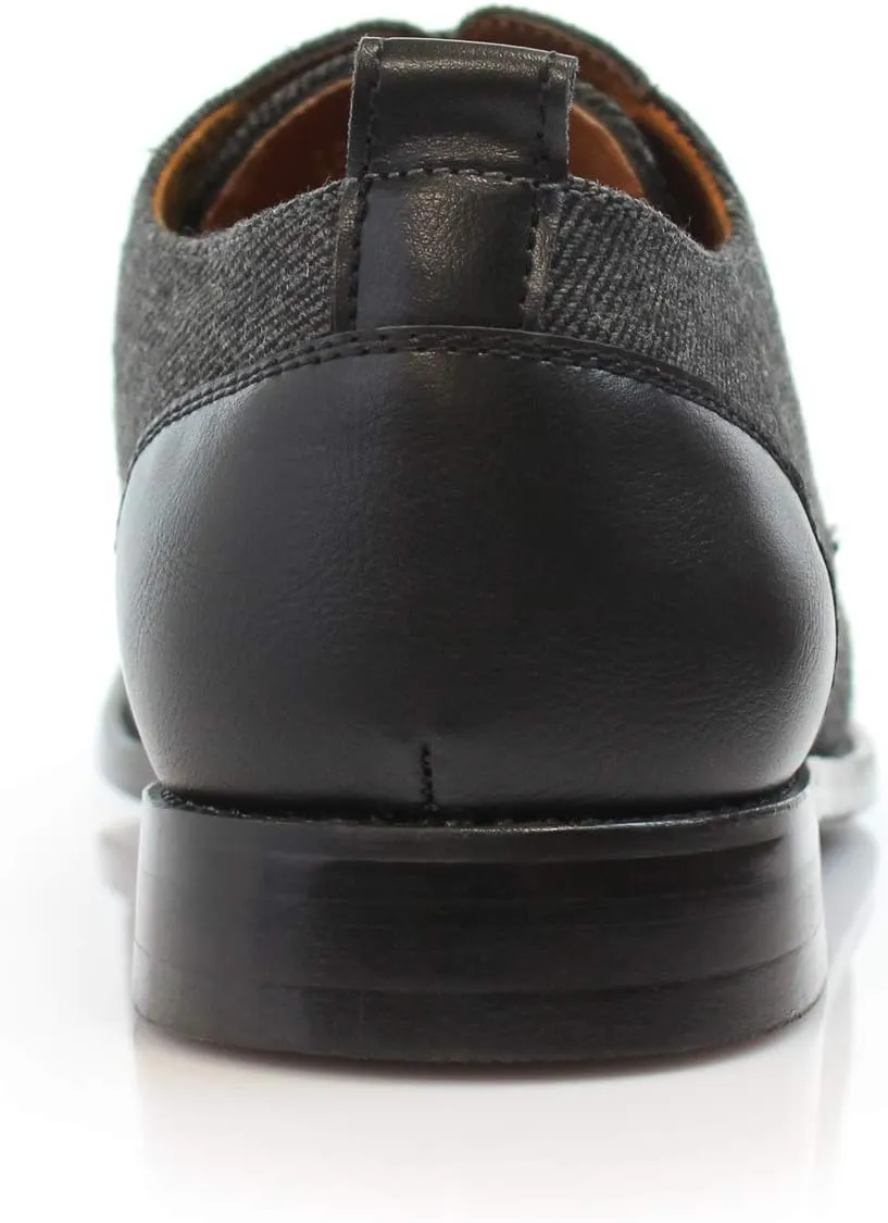Polar Fox Men Casual Low-Tops Lace up Derby Dress Shoes
