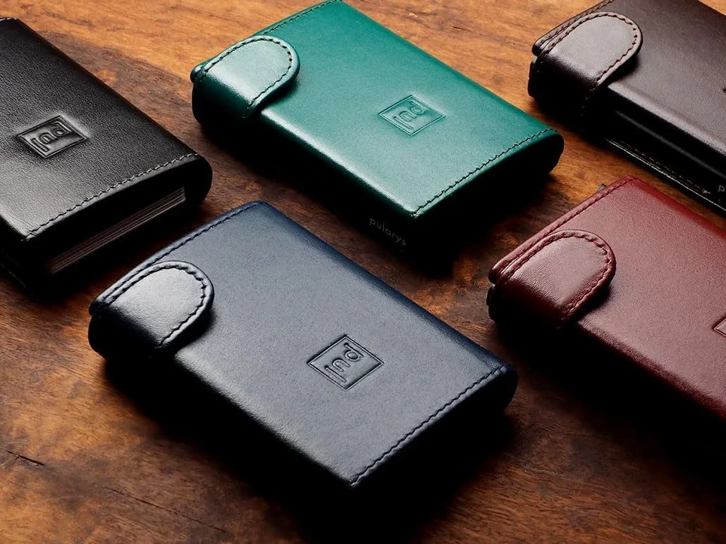 pularys Mini Wallet OXFORD - Credit Card Holder Made of Italian Leather - RFID blocking - Space for Cash and Coins - Up to 9 Cards - For Men and Women - Fashionable Colors
