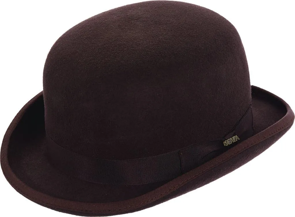 Scala Classico Men's Wool Felt Bowler Hat