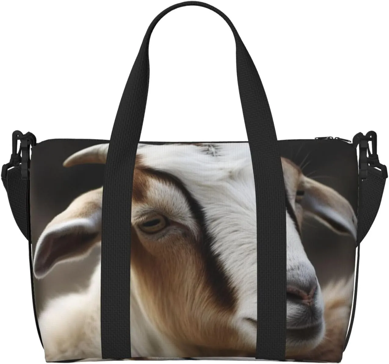 Sports Gym Bag for Women Men Travel Duffel Bag Tote Animals Goat Weekender Bag Canvas Carry on Overnight Bag for Travel Swimming Fitness Workout Sports Duffle Bag