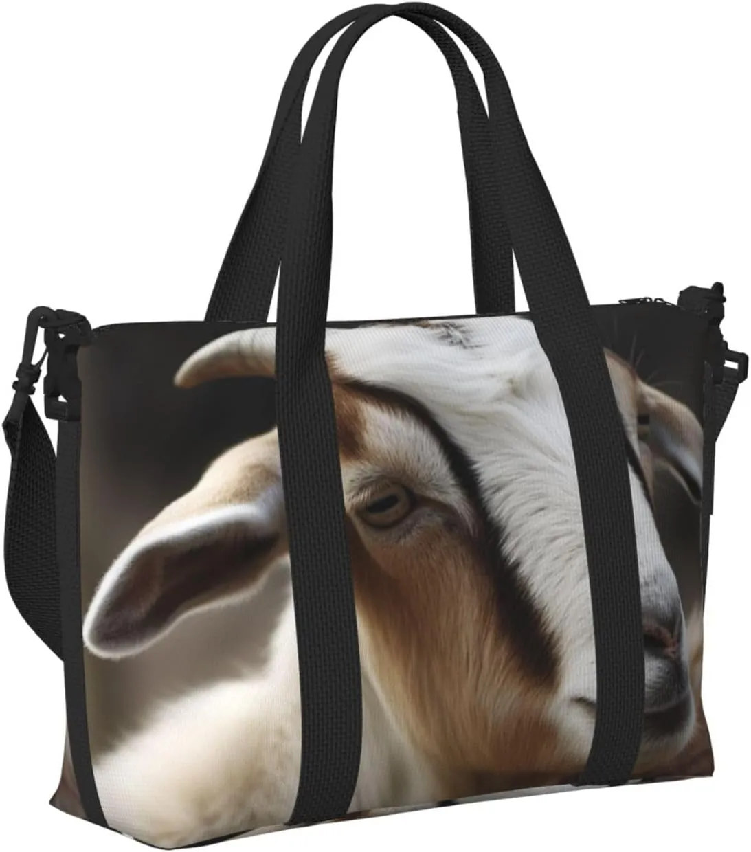 Sports Gym Bag for Women Men Travel Duffel Bag Tote Animals Goat Weekender Bag Canvas Carry on Overnight Bag for Travel Swimming Fitness Workout Sports Duffle Bag