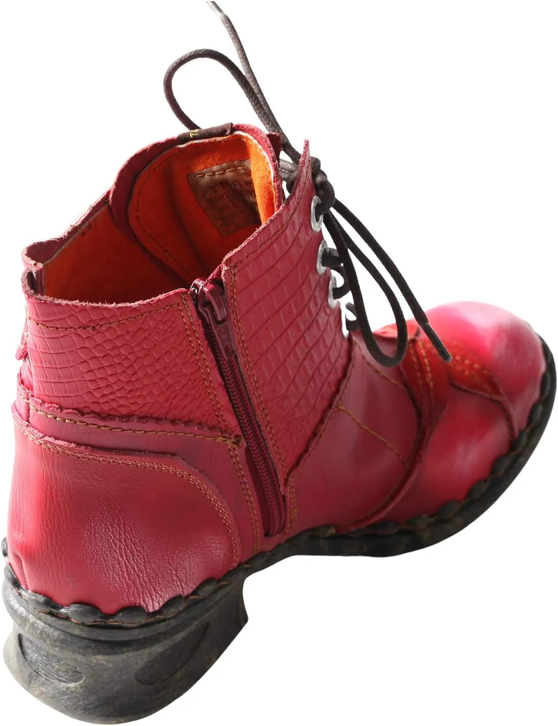 TMA EYES Brand Washed Leather Oxford Women's Boots Mother Shoes