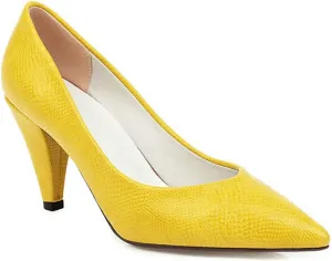 VOKLIN Women's Fashion Pointed Toe Comfy Kitten Low Heels Pumps Slip On Formal Work Office Dress Pump Shoes