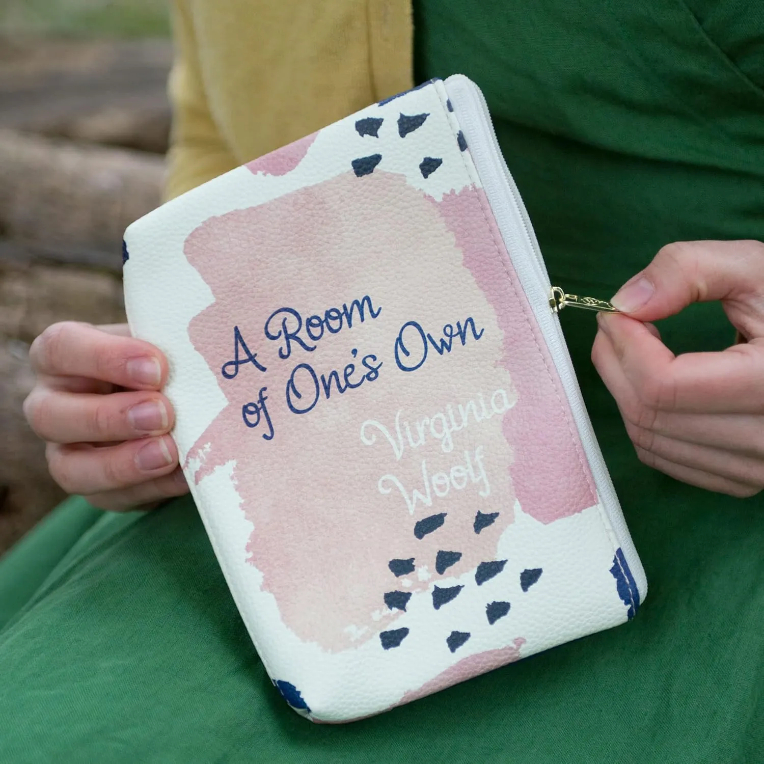 Well Read Book Theme Pouch Purse Clutch - Makeup & Toiletry Bag for Book Lovers