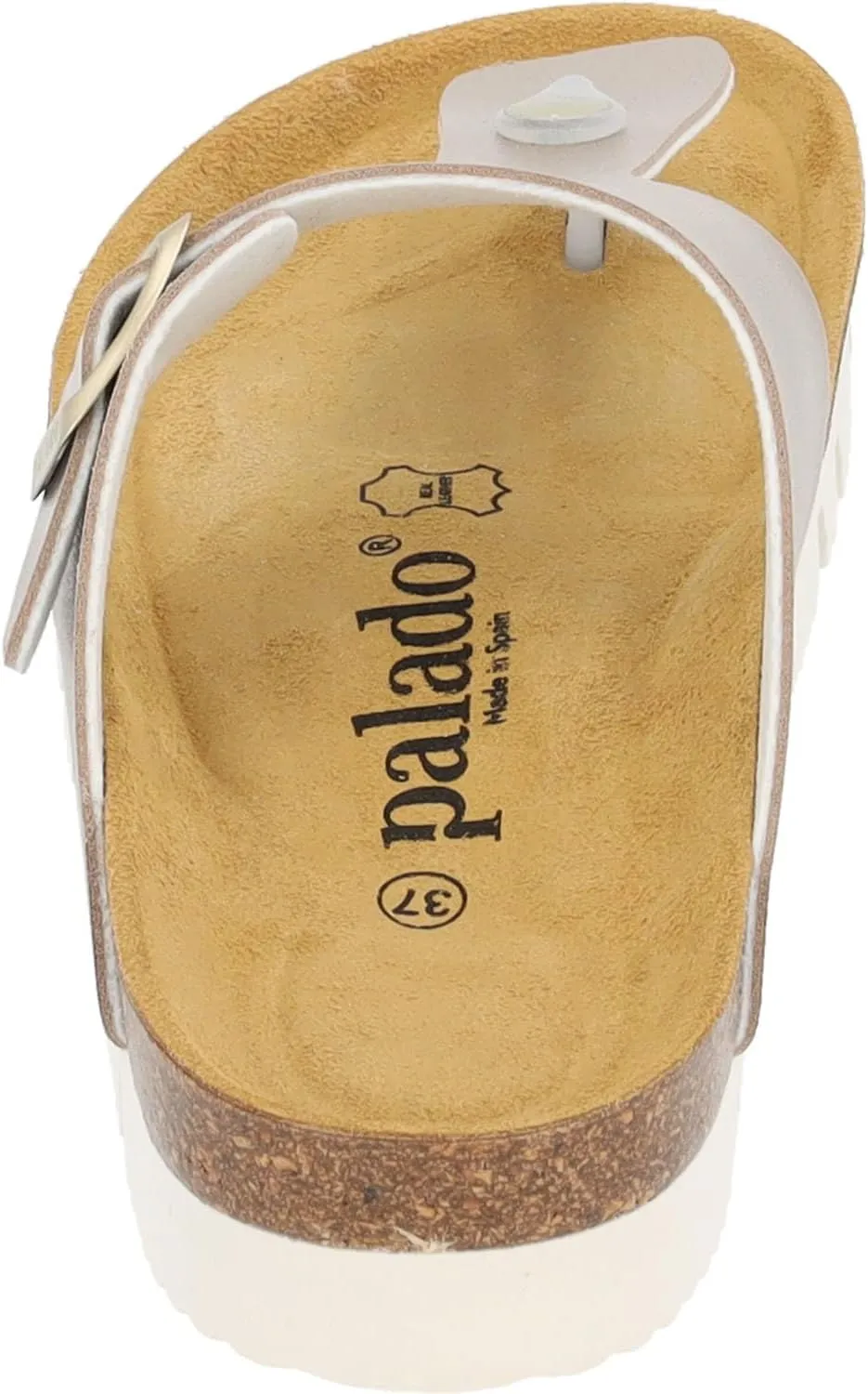 Women's Kos PL Metallic Toe Separator - Made in Spain - Upper with Shimmering Metallic Finish - Platform EVA Sole - Suede Insole