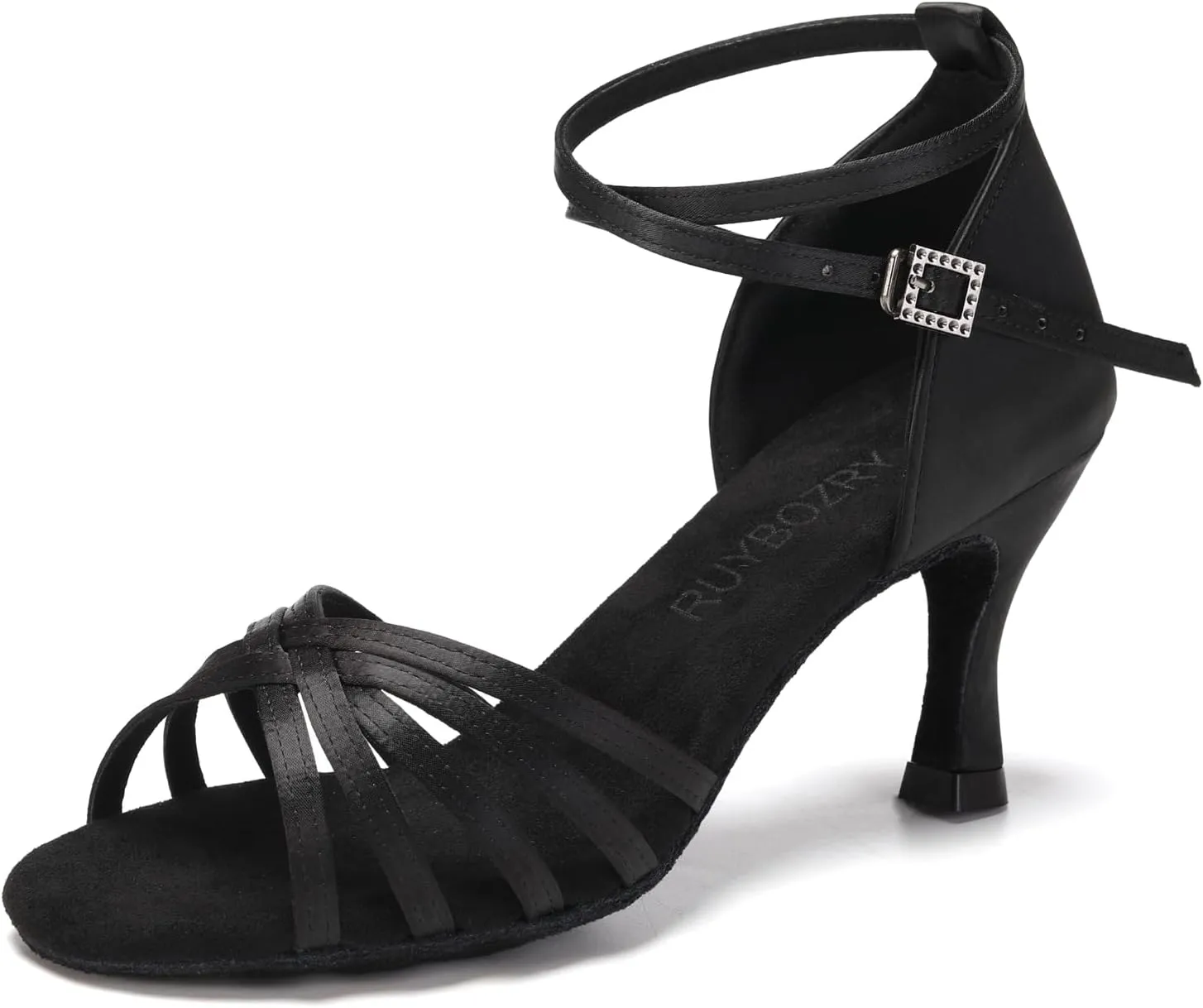 Women's Latin Salsa Dance Shoes Ballroom Performance Professional Practice Dancing Shoes,Model 802QB
