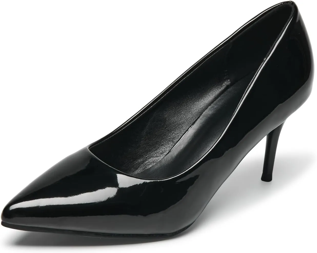Womens Low Heel Pointed Toe Pump Shoes