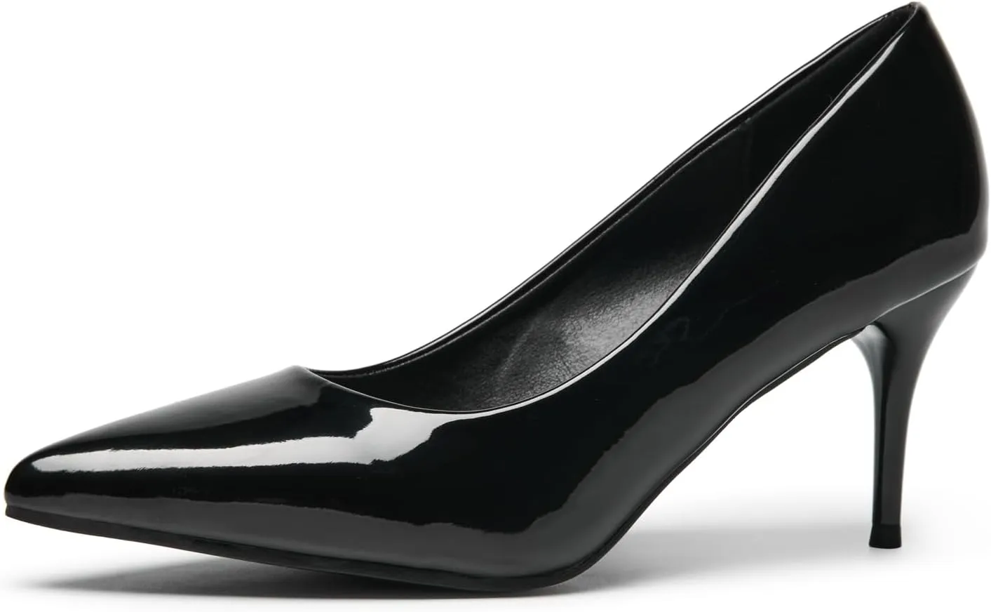 Womens Low Heel Pointed Toe Pump Shoes